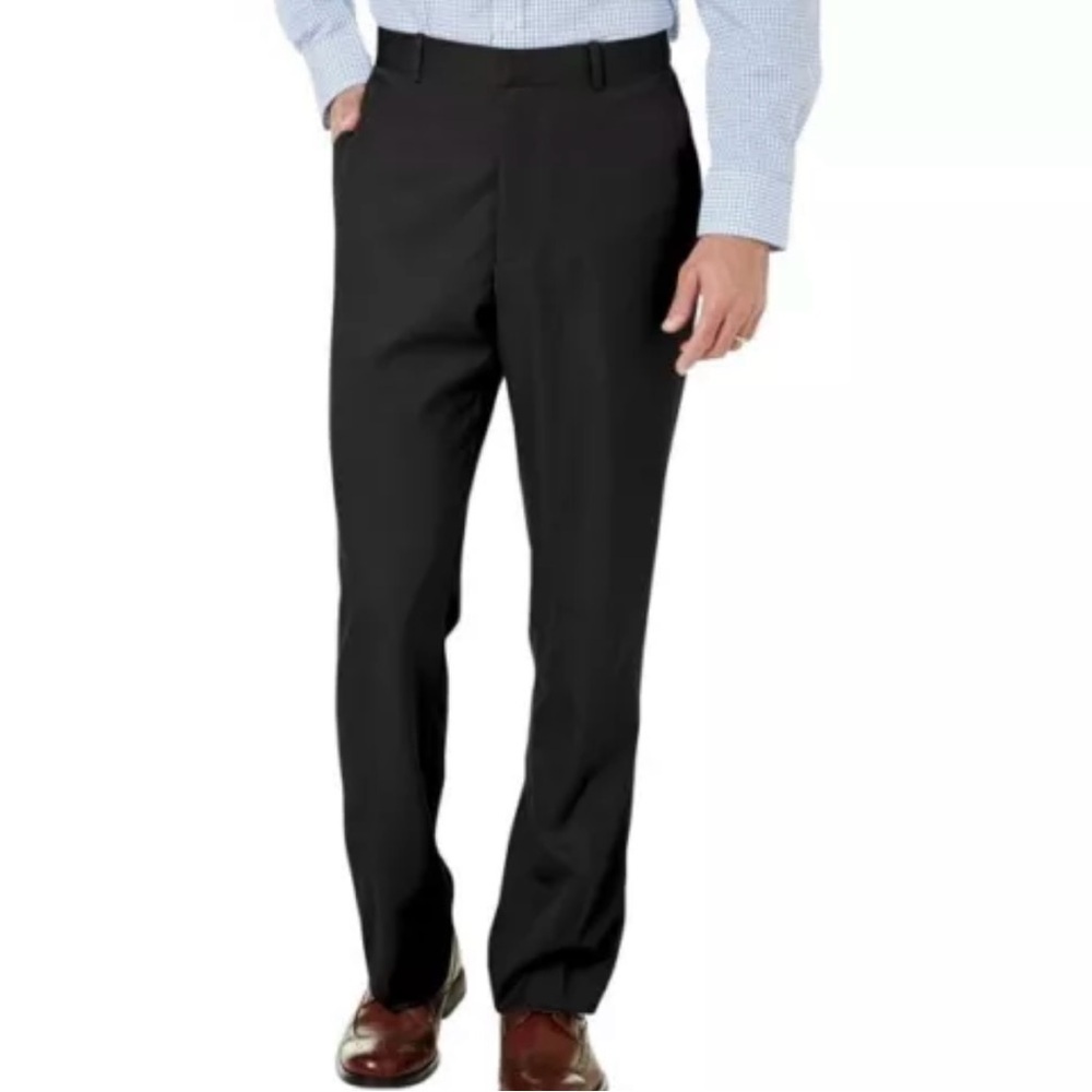 Perry Ellis Men’s Modern Fit Flex Stretch Black Suit Dress Pants 32Wx32L